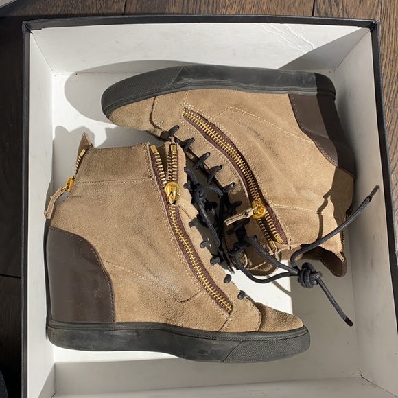 GIUSEPPE ZANOTTI Wedge Sneakers Size 38 US 8 - Picture 8 of 9